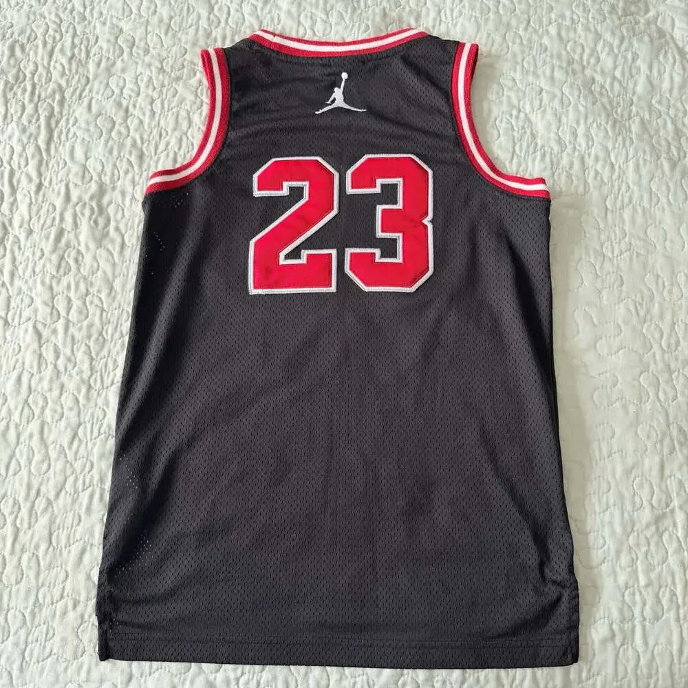 Jordan Boys 23 Jersey Sleeveless Top in Black Youth Size M 10-12